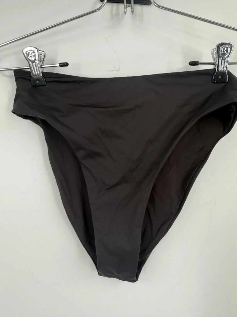 SKIMS Signature Recycled Swim Mid Waist Swim Bottom Onyx Size XS